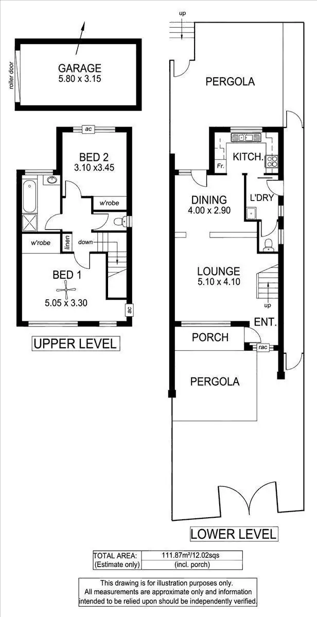Floorplan of Homely unit listing, 2/466-468 Seaview Road, Henley Beach SA 5022