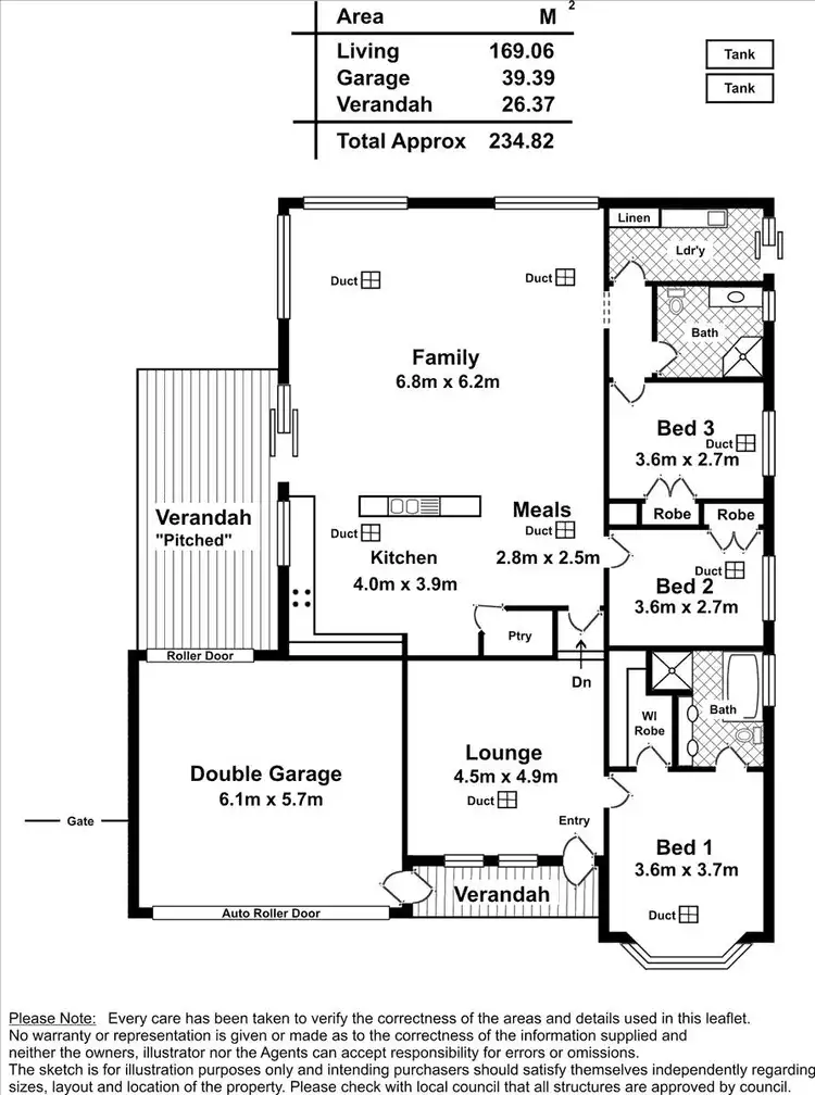 Floorplan of Homely house listing, 18 Amadio Crescent, Campbelltown SA 5074