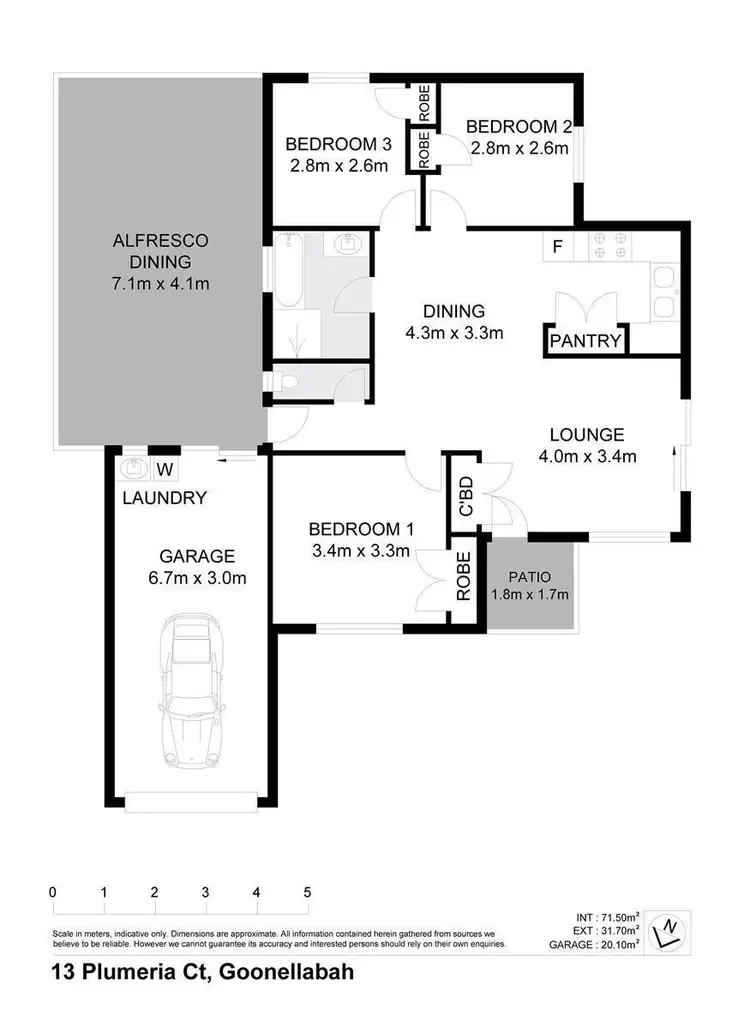 Floorplan of Homely house listing, 13 Plumeria Court, Goonellabah NSW 2480