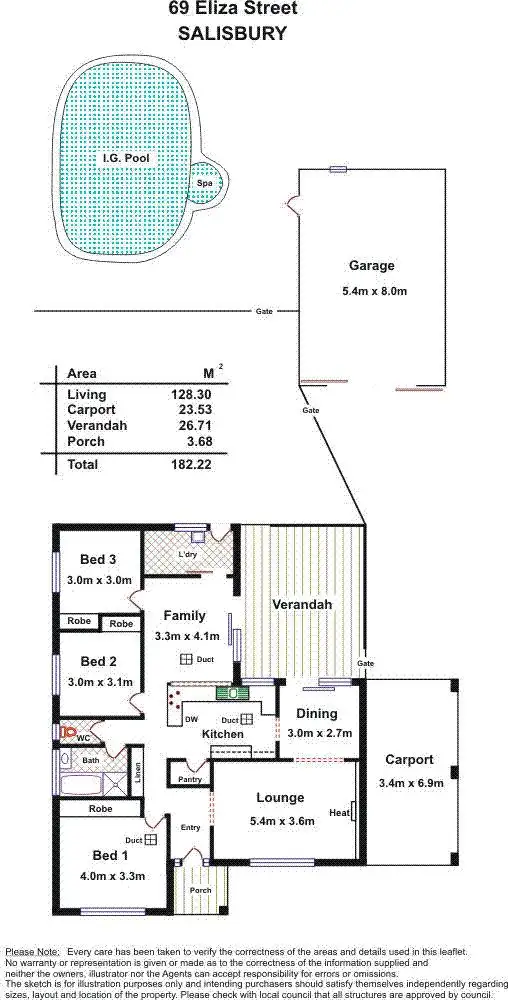 Floorplan of Homely house listing, 69 Eliza Street, Salisbury SA 5108