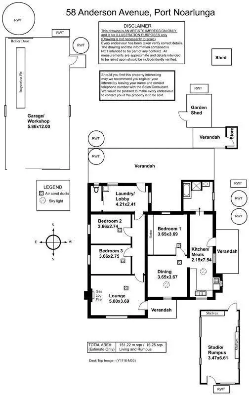 Floorplan of Homely house listing, 58 Anderson Avenue, Port Noarlunga SA 5167