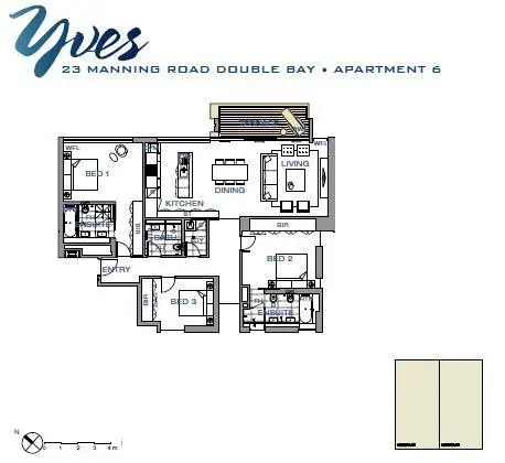 Floorplan of Homely apartment listing, 6/23 Manning Road, Double Bay NSW 2028