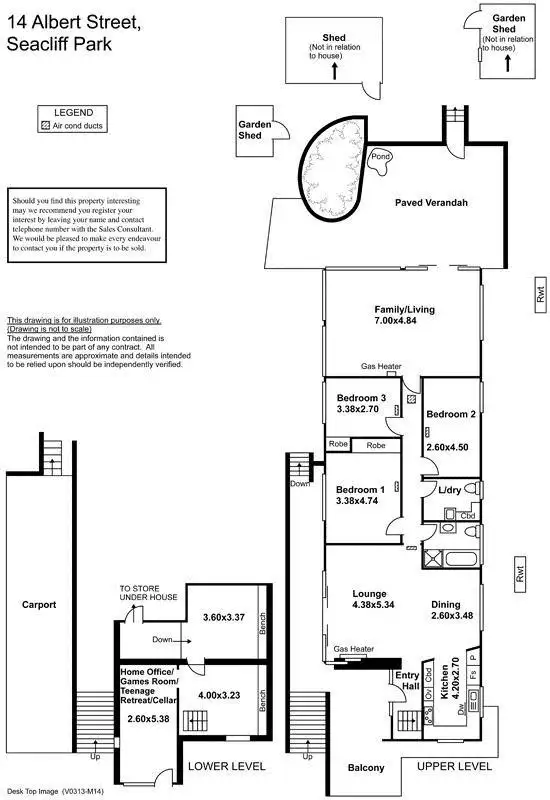Floorplan of Homely house listing, 14 Albert Street, Seacliff Park SA 5049