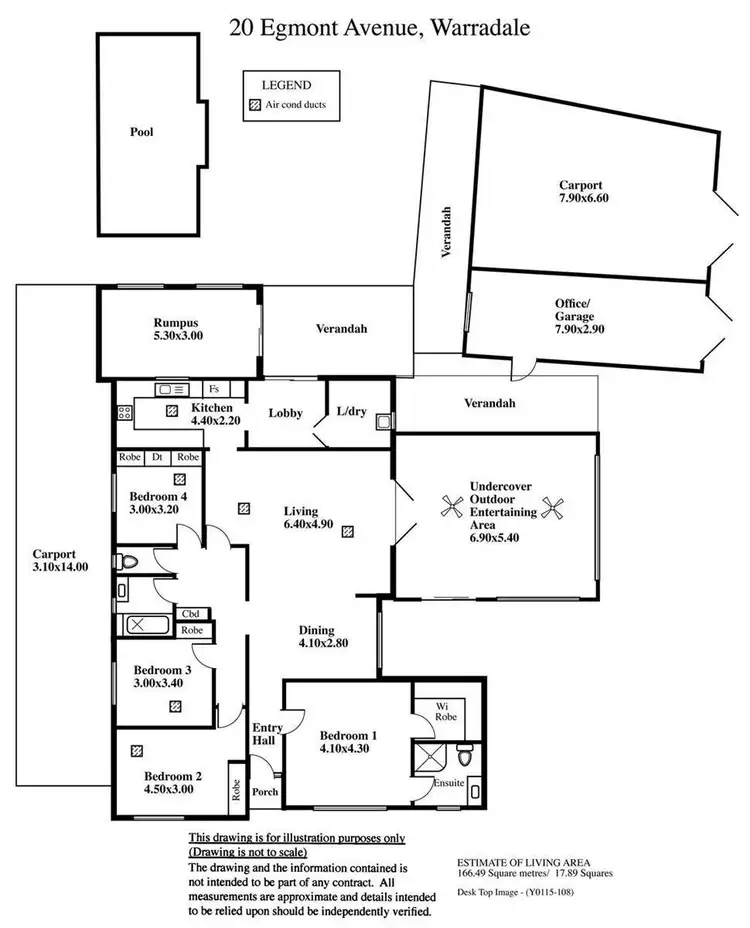 Floorplan of Homely house listing, 20 Egmont Avenue, Warradale SA 5046