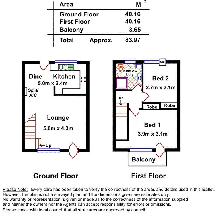 Floorplan of Homely unit listing, 1/18 Angus Street, Goodwood SA 5034
