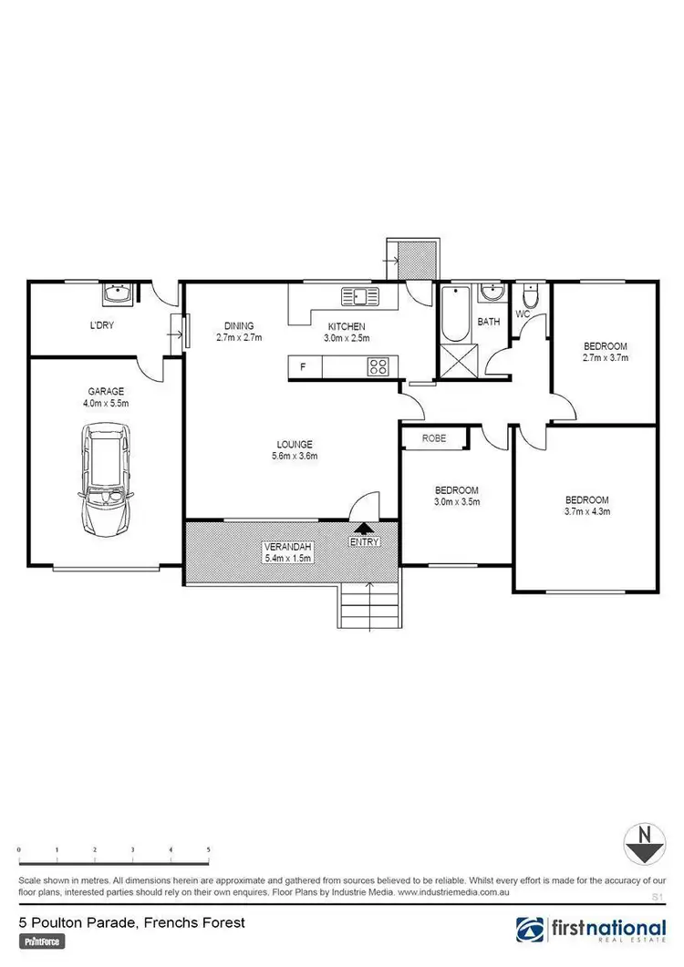 Floorplan of Homely house listing, 5 Poulton Parade, Frenchs Forest NSW 2086