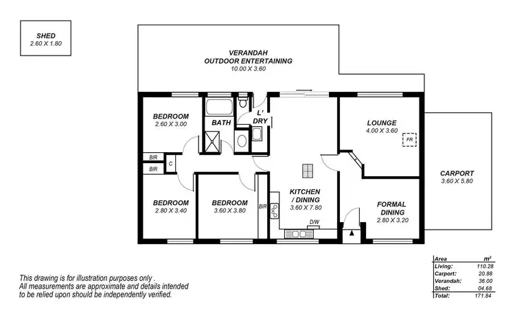 Floorplan of Homely house listing, 13 Carew Street, Reynella East SA 5161