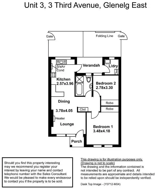 Floorplan of Homely unit listing, 3/3 Third Avenue, Glenelg East SA 5045
