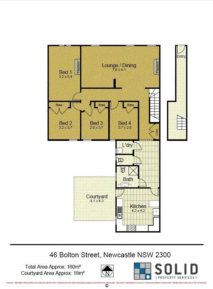 Floorplan of Homely house listing, 46 Bolton Street, Newcastle NSW 2300