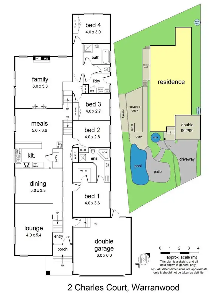 Floorplan of Homely house listing, 2 Charles Court, Warranwood VIC 3134