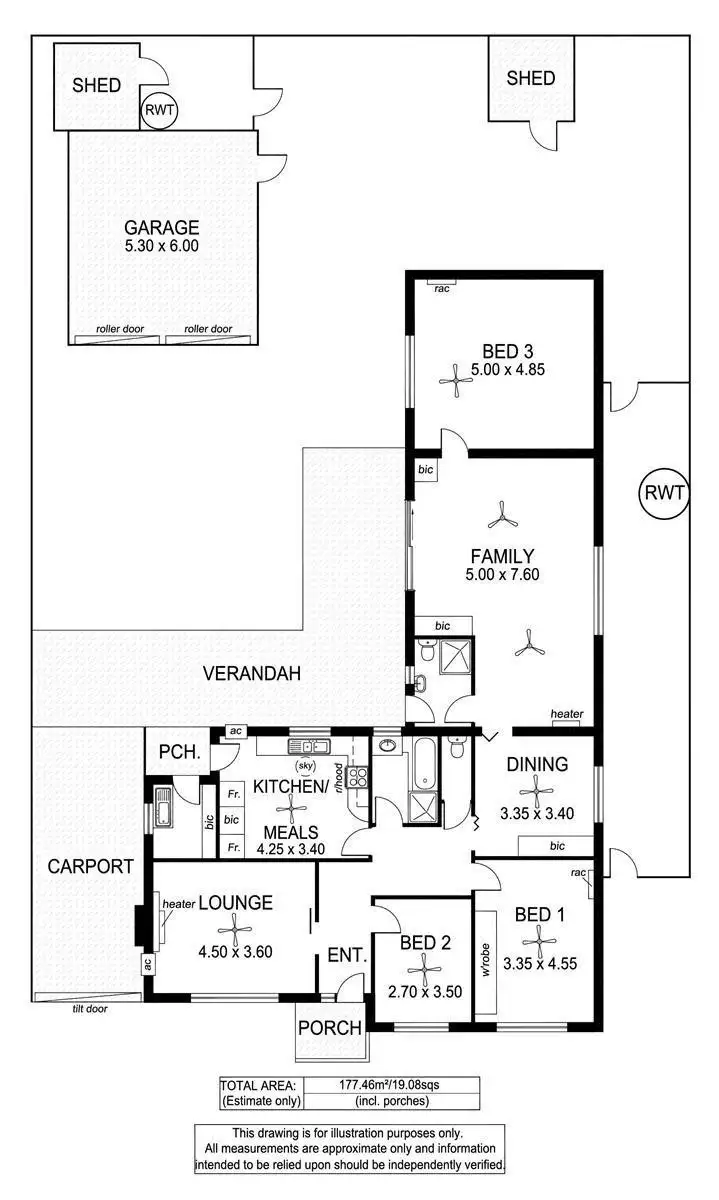 Floorplan of Homely house listing, 9 Gifford Street, South Plympton SA 5038
