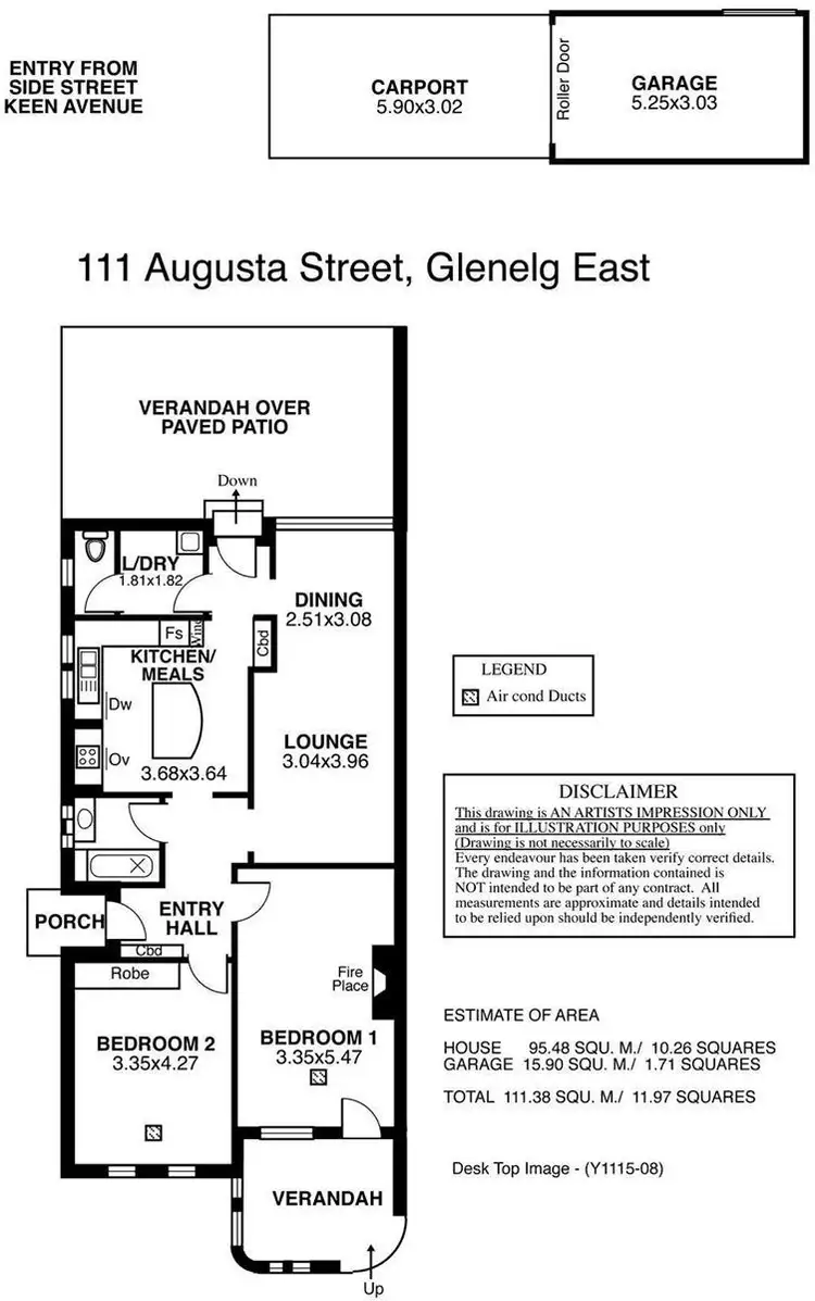 Floorplan of Homely house listing, 111 Augusta Street, Glenelg East SA 5045