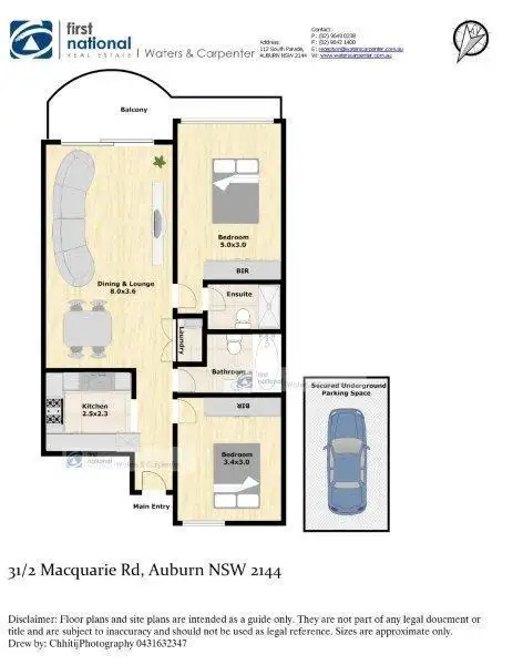 Floorplan of Homely apartment listing, 31/2-4 Macquarie Road, Auburn NSW 2144