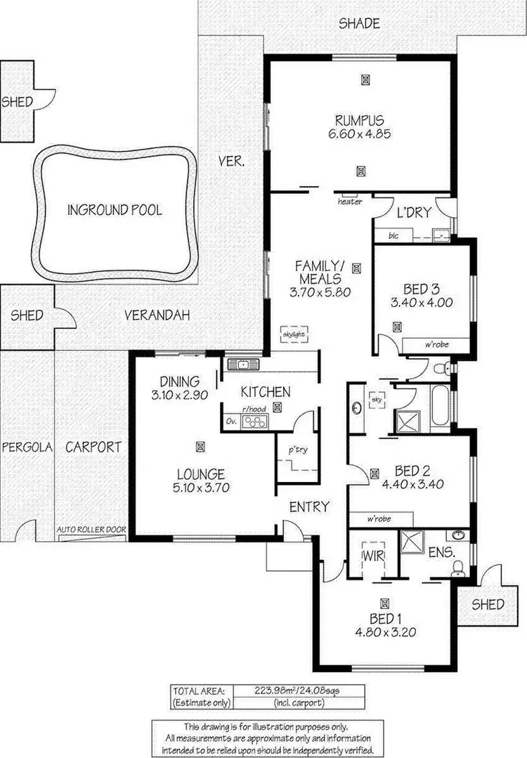 Floorplan of Homely house listing, 28 Duke Avenue, Para Hills SA 5096