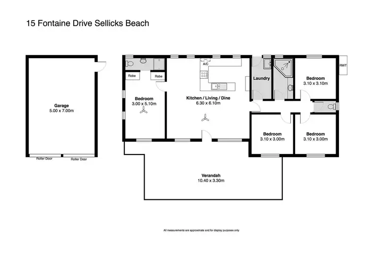 Floorplan of Homely house listing, 15 Fontaine Drive, Sellicks Beach SA 5174