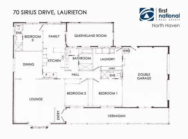 Floorplan of Homely house listing, 70 Sirius Drive, Laurieton NSW 2443