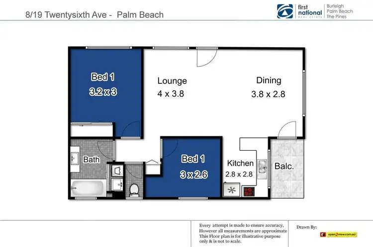 Floorplan of Homely unit listing, 8/19 Twenty Sixth Avenue, Palm Beach QLD 4221