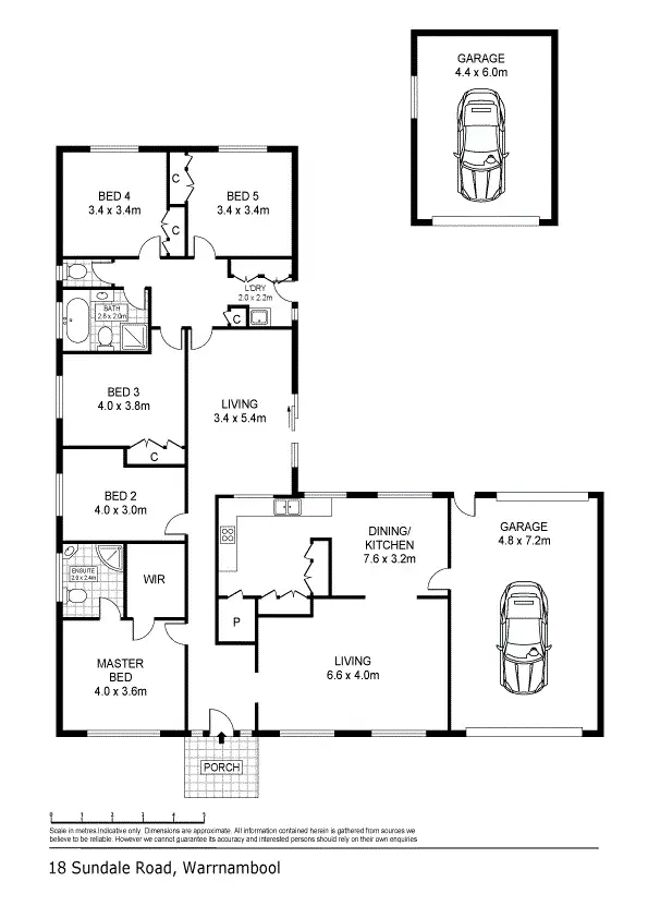 Floorplan of Homely house listing, 18 Sundale Road, Warrnambool VIC 3280