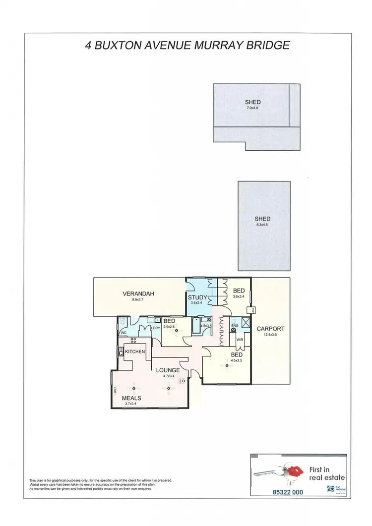 Floorplan of Homely house listing, 4 Buxton Avenue, Murray Bridge SA 5253