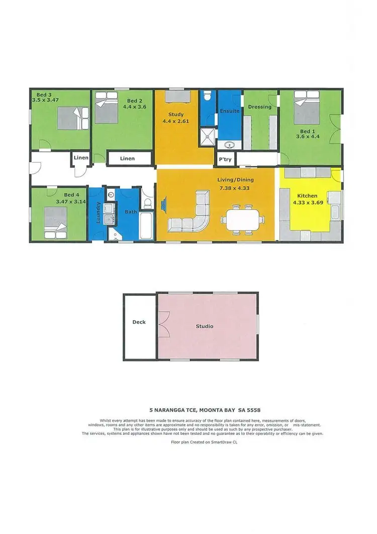 Floorplan of Homely house listing, 5 Narangga Terrace, Moonta Bay SA 5558