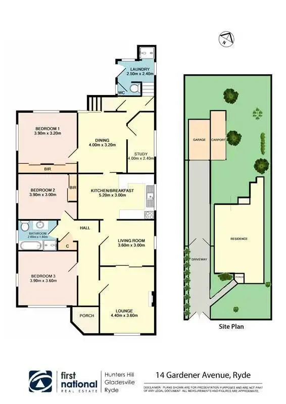 Floorplan of Homely house listing, 14 Gardener Avenue, Ryde NSW 2112