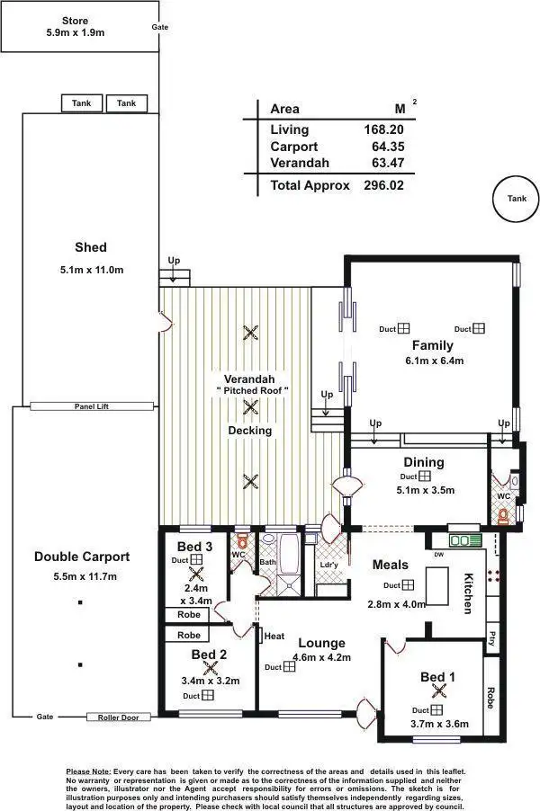 Floorplan of Homely house listing, 11 Palmyra Street, Modbury Heights SA 5092