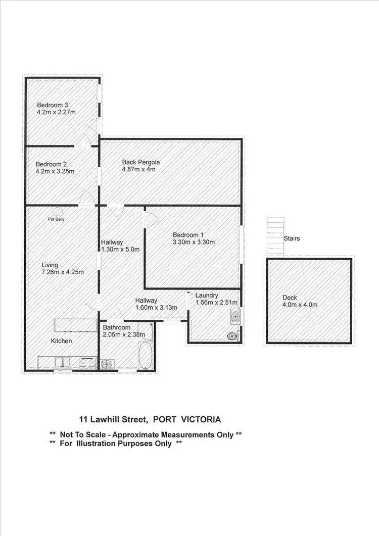 Floorplan of Homely house listing, 11 Lawhill Street, Port Victoria SA 5573