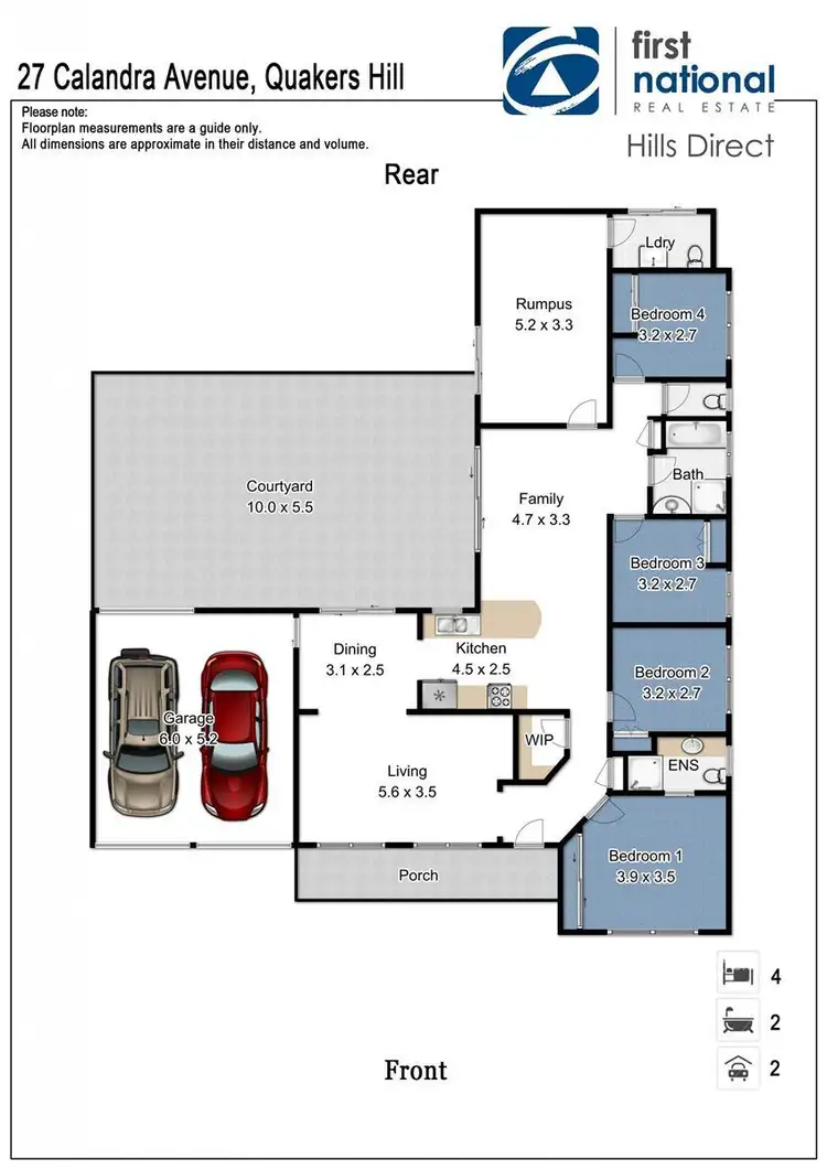 Floorplan of Homely house listing, 27 Calandra Avenue, Quakers Hill NSW 2763