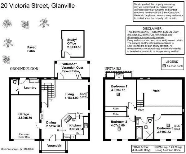 Floorplan of Homely house listing, 20 Victoria Street, Glanville SA 5015