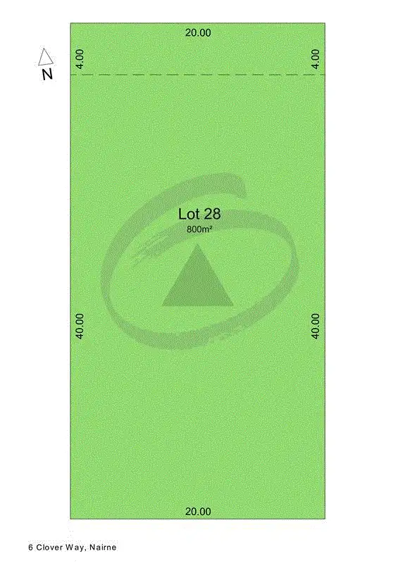 Floorplan of Homely land listing, 6 Clover Way, Nairne SA 5252