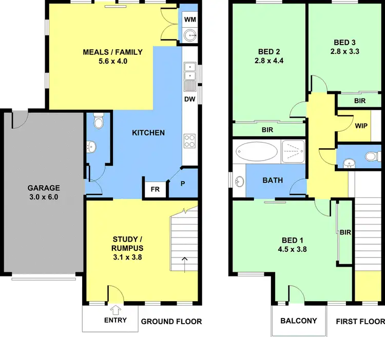 Floorplan of Homely townhouse listing, 4 Lauffre Walk, Caroline Springs VIC 3023
