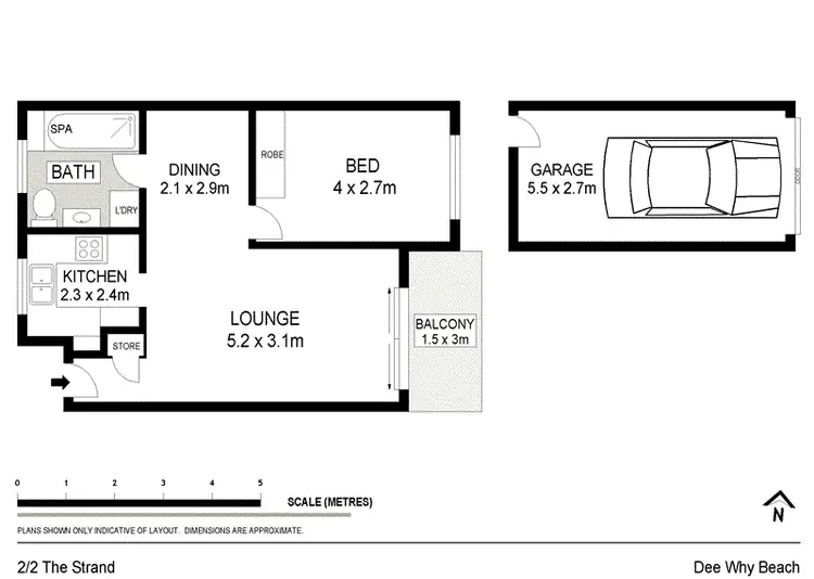 Floorplan of Homely unit listing, 2/2 The Strand, Dee Why NSW 2099