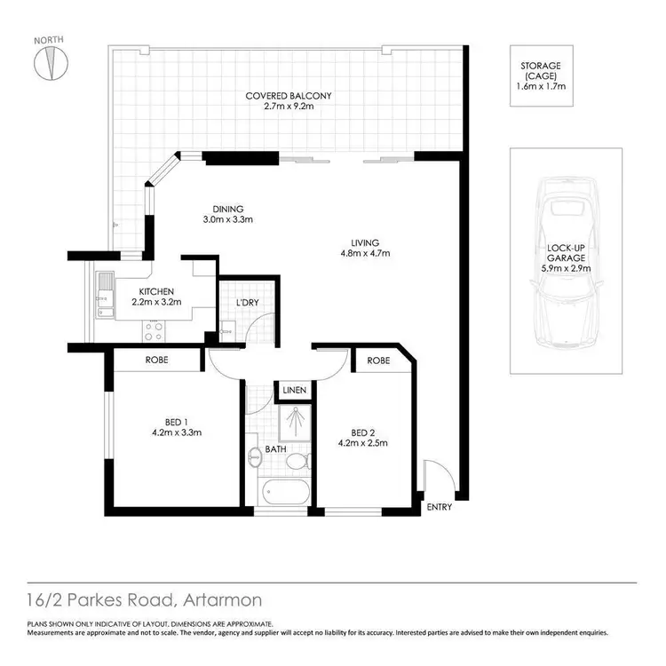 Floorplan of Homely house listing, 16/2 Parkes Road, Artarmon NSW 2064