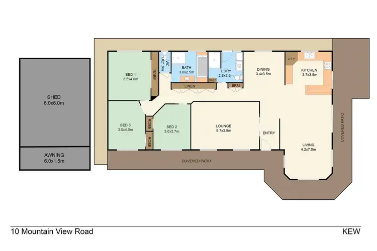 Floorplan of Homely rural property listing, 10 Mountain View Road, Kew NSW 2439