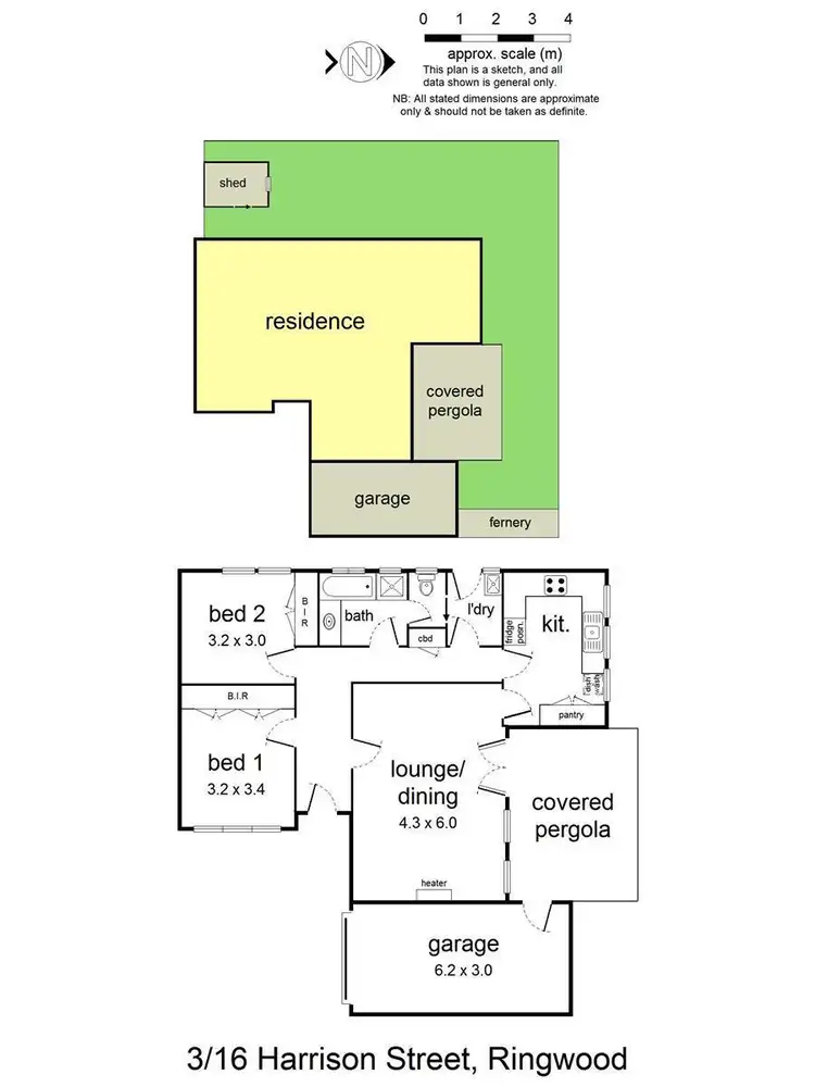 Floorplan of Homely unit listing, 3/16 Harrison Street, Ringwood VIC 3134