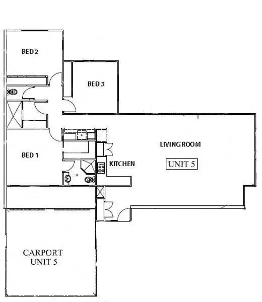 Floorplan of Homely unit listing, 5/43 Frederick Street, Broome WA 6725