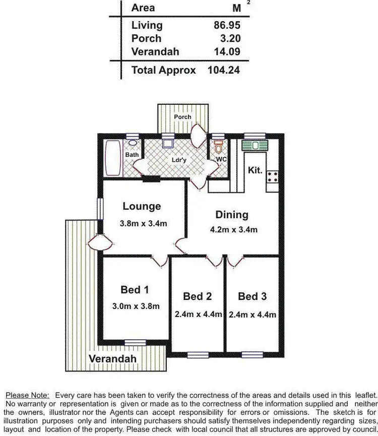Floorplan of Homely house listing, 48 Coker Street, Ferryden Park SA 5010