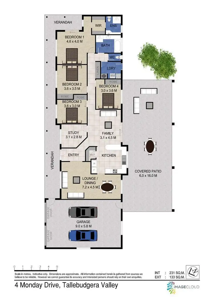 Floorplan of Homely house listing, 4 Monday Drive, Tallebudgera Valley QLD 4228