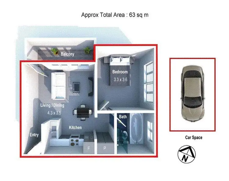 Floorplan of Homely apartment listing, 11/14 Adelaide Street, West Ryde NSW 1685