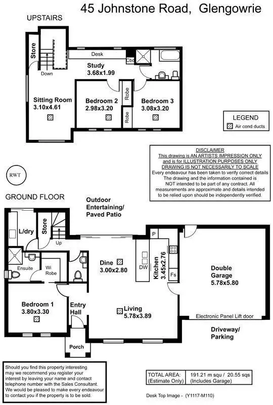 Floorplan of Homely house listing, 45 Johnstone Street, Glengowrie SA 5044