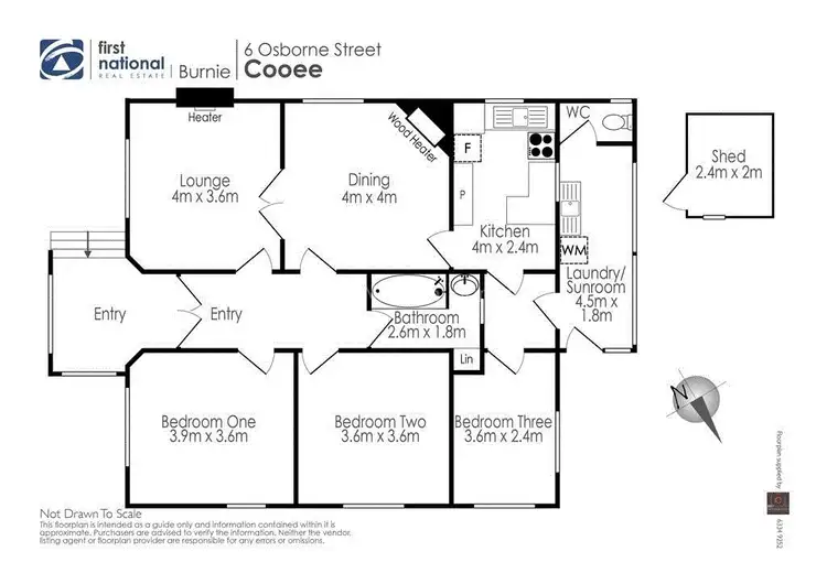 Floorplan of Homely house listing, 6 Osborne Street, Cooee TAS 7320