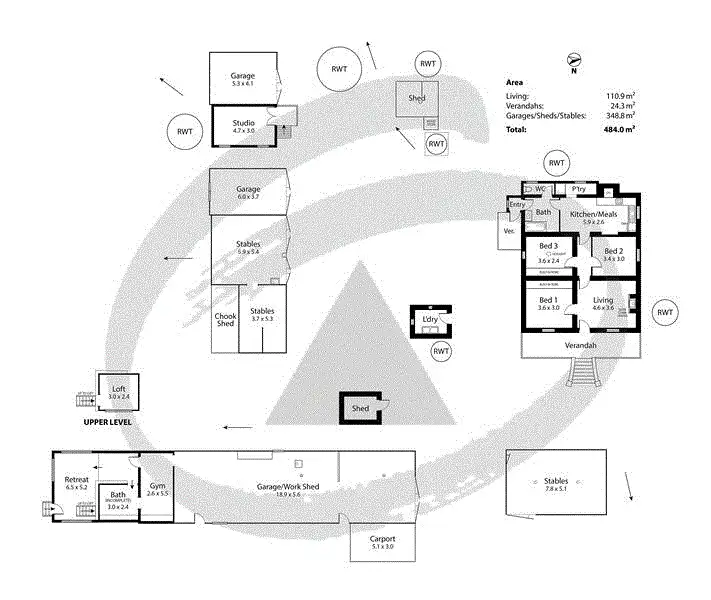 Floorplan of Homely rural property listing, 77 Pursell Road, Bugle Ranges SA 5251
