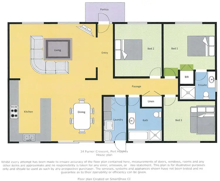 Floorplan of Homely house listing, 34 Furner Crescent, Port Hughes SA 5558