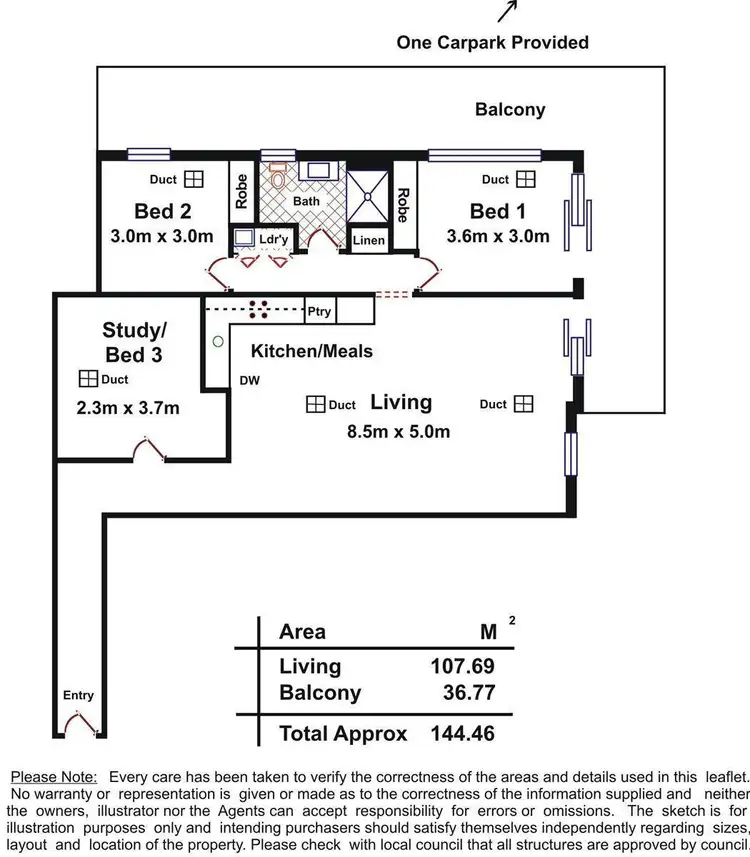 Floorplan of Homely apartment listing, 404/1-5 Euston Walk, Mawson Lakes SA 5095