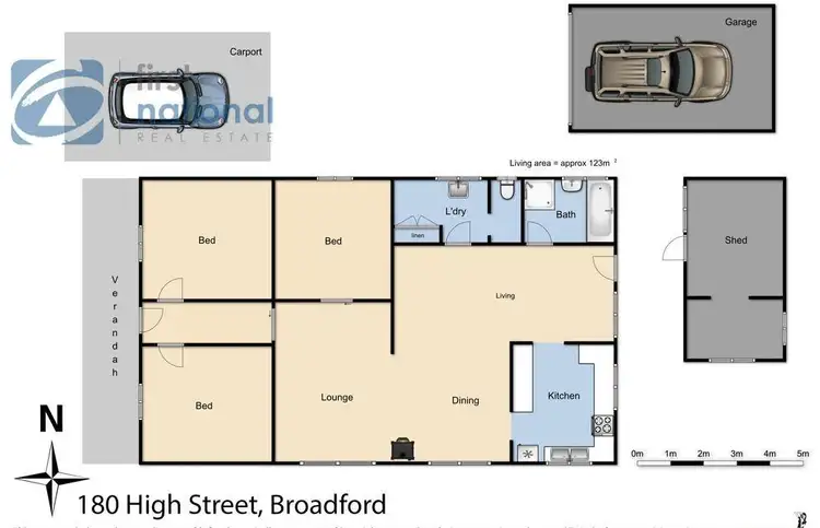 Floorplan of Homely house listing, 180 High Street, Broadford VIC 3658
