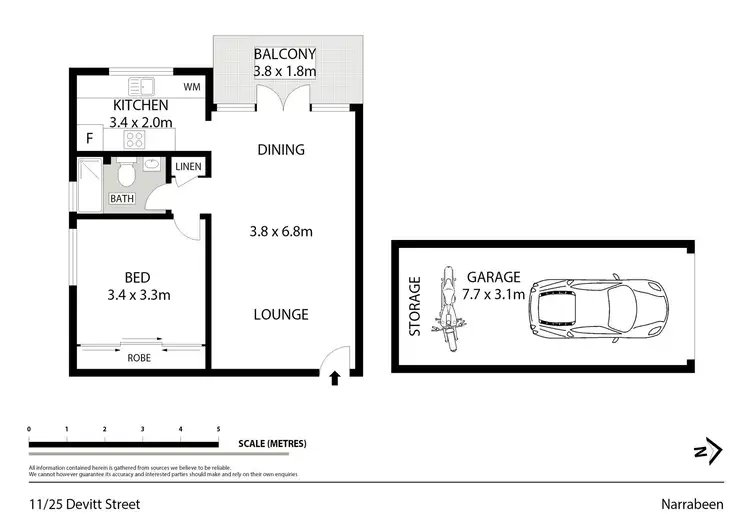 Floorplan of Homely unit listing, 11/25 Devitt Street, Narrabeen NSW 2101