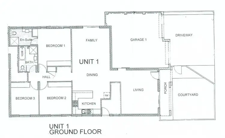 Floorplan of Homely apartment listing, 1/27 Veda Street, Hamilton NSW 2303