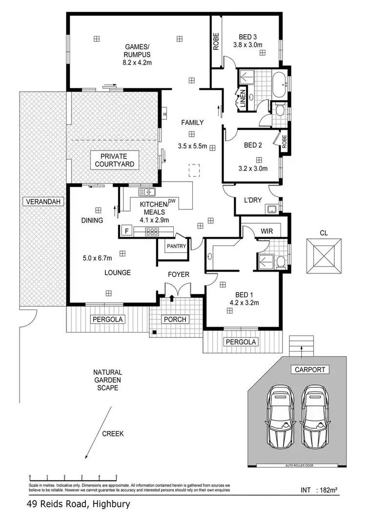 Floorplan of Homely house listing, 49 Reids Road, Highbury SA 5089