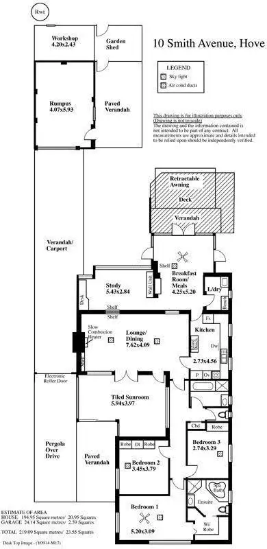 Floorplan of Homely house listing, 10 Smith Avenue, Hove SA 5048