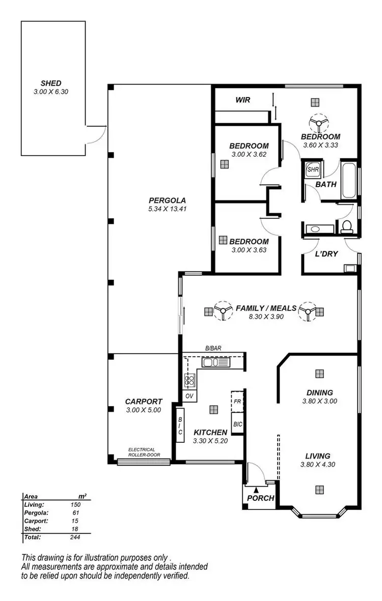 Floorplan of Homely house listing, 5 Shandon Drive, Hillbank SA 5112